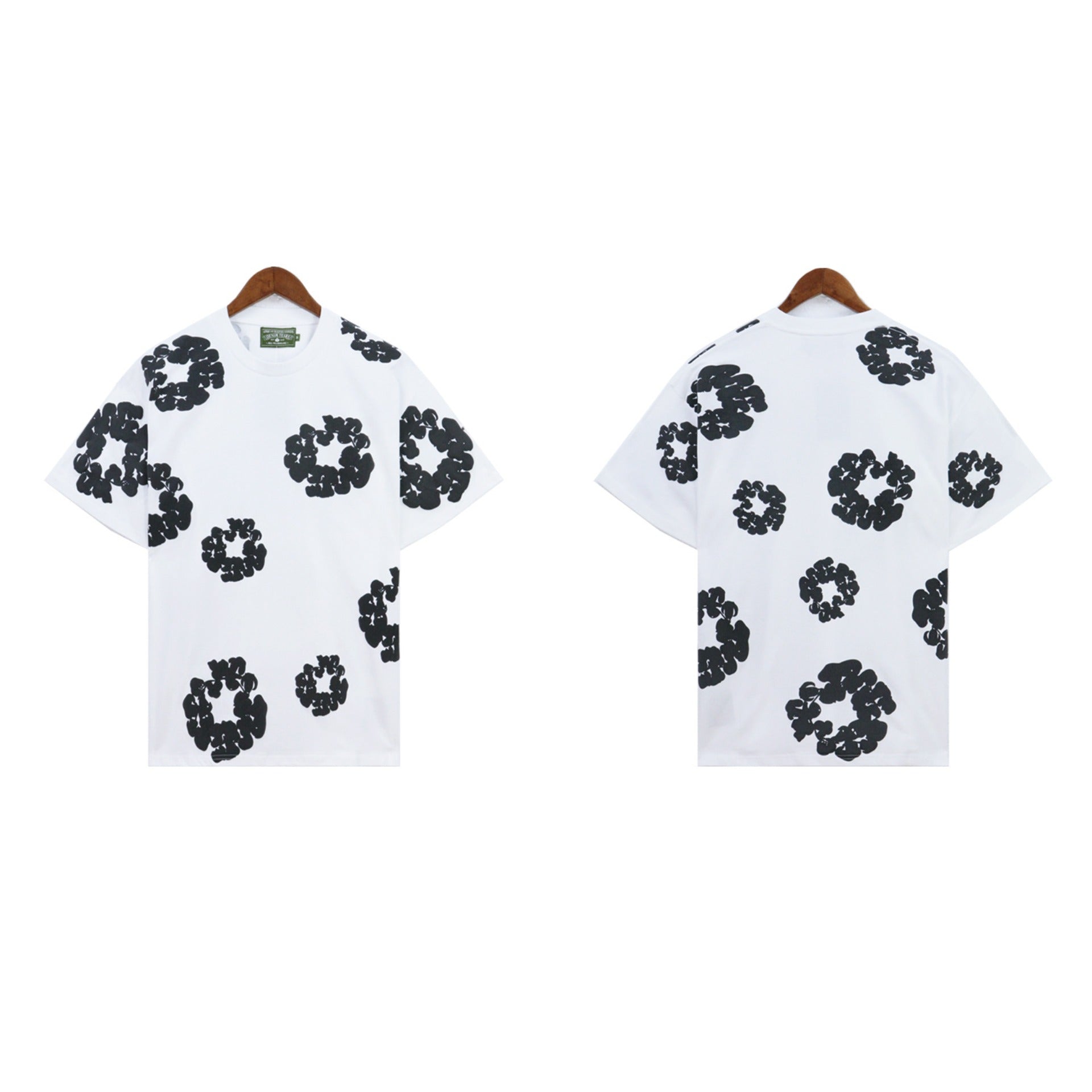 Denim Tears T-shirts Kapok Puff Print Short Sleeve T-shirt