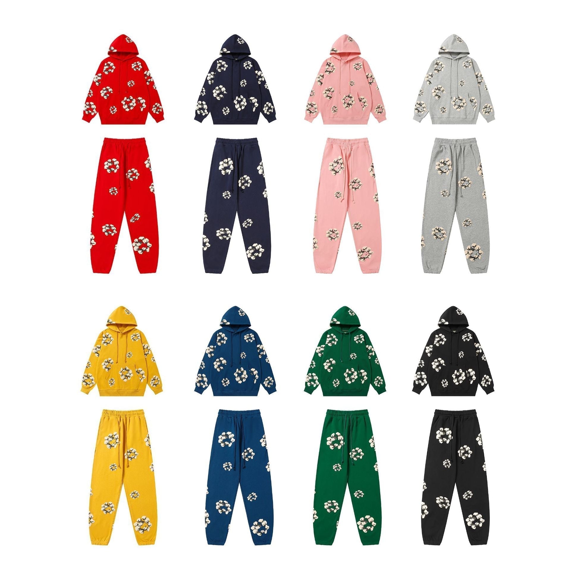 Denim Tears Men's Outfit: Hoodie/Pants (Separate Purchase Options)