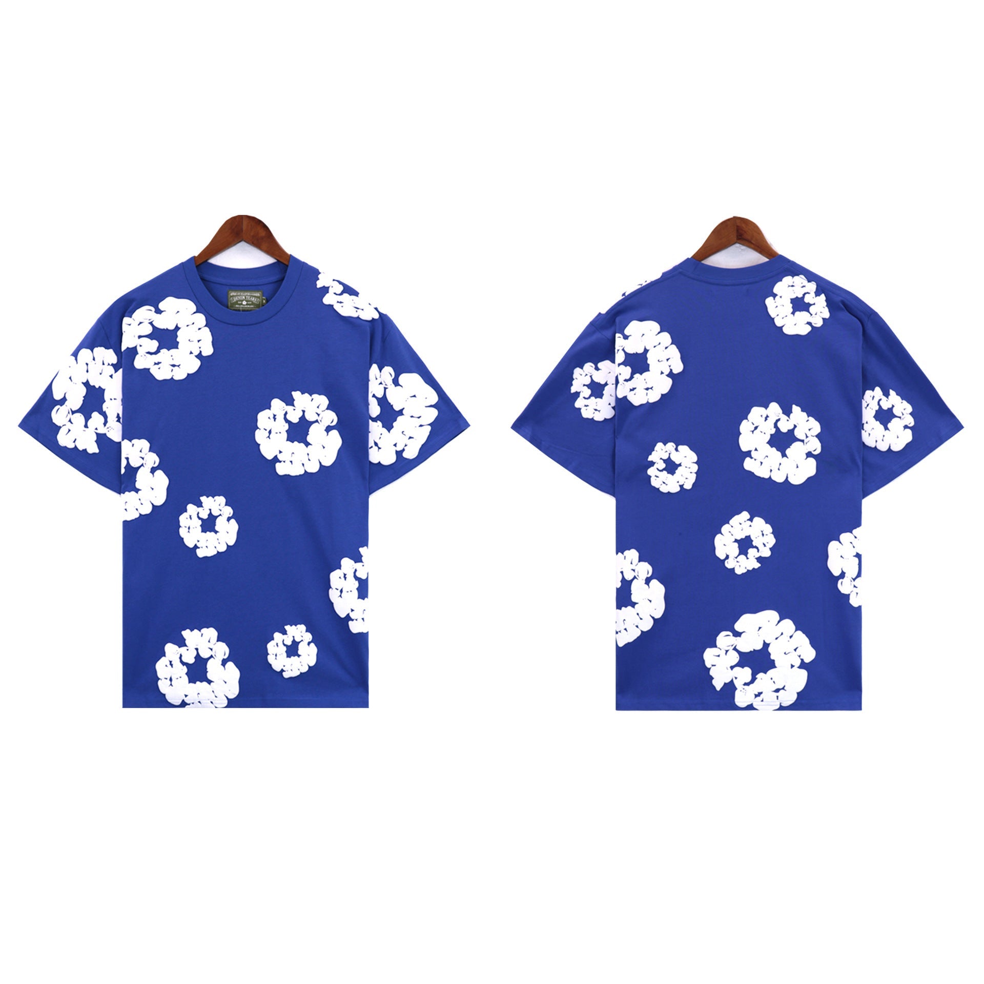 Denim Tears T-shirts Kapok Puff Print Short Sleeve T-shirt